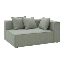 Module de canapé Muki, Sea green, module d’extrémité gauche