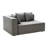 Module de canapé Muki, Smokey grey, module d’extrémité droite