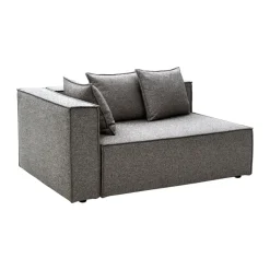 Module de canapé Muki, Smokey grey, module d’extrémité droite