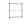 Moebe wall shelving ws.85.1, Chêne-noir