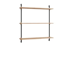 Moebe wall shelving ws.85.1, Chêne-noir
