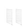 Montant d'étagère extérieure String, galvanisé, 85x30 cm, lot de 2