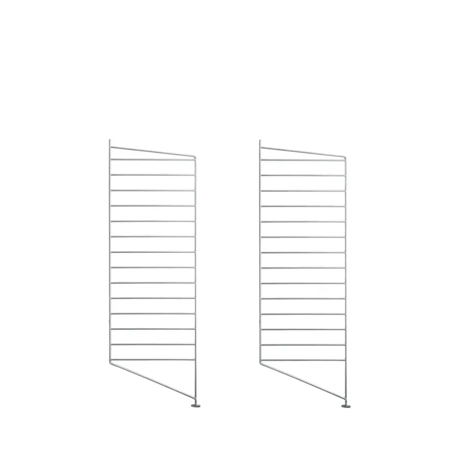 Montant d'étagère extérieure String, galvanisé, 85x30 cm, lot de 2
