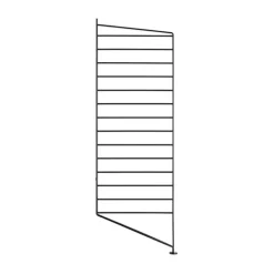 Montant d'étagère String, noir, 85x30 cm, 1 pièce
