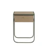 Nati Tati Drawer table de chevet, green khaki, chêne laqué blanc