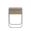 Nati Tati Drawer table de chevet, storm grey, chêne laqué blanc