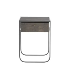 Nati Tati Drawer table de chevet, storm grey, chêne fumé
