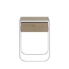 Nati Tati Drawer table de chevet, white, chêne laqué blanc