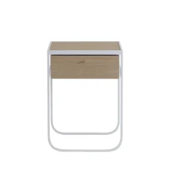 Nati Tati Drawer table de chevet, white, chêne laqué blanc