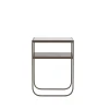 Nati Tati High table console, marbre carrara, support nougat