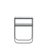 Nati Tati High table console, marbre carrara, support storm grey