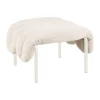 Ottomane Puffy 58x67 cm, Natural-cream