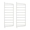 Panneau mural String, Beige, 50x20 cm, lot de 2