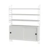 Panneau mural String, Blanc, 50x20 cm, lot de 2