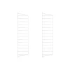 Panneau mural String, Blanc, 75x20 cm, lot de 2