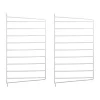 Panneau mural String, Blanc, 50x30 cm, lot de 2