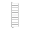 Panneau mural String, Gris foncé, 75x20 cm, lot de 1