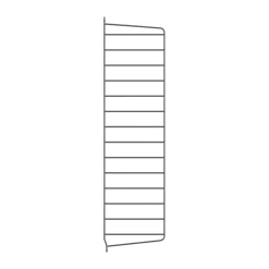 Panneau mural String, Gris foncé, 75x20 cm, lot de 1