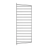 Panneau mural String, Noir, 75x30 cm, lot de 1
