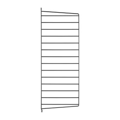 Panneau mural String, Noir, 75x30 cm, lot de 1