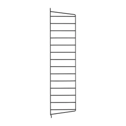 Panneau mural String, Noir, 75x20 cm, lot de 1