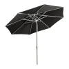 Parasol Abriola, Charcoal black, Ø270 cm