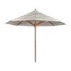 Parasol Hisshult Ø270 cm, Beige stripe-teak