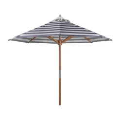 Parasol Hisshult Ø270 cm, Blue stripe-teak