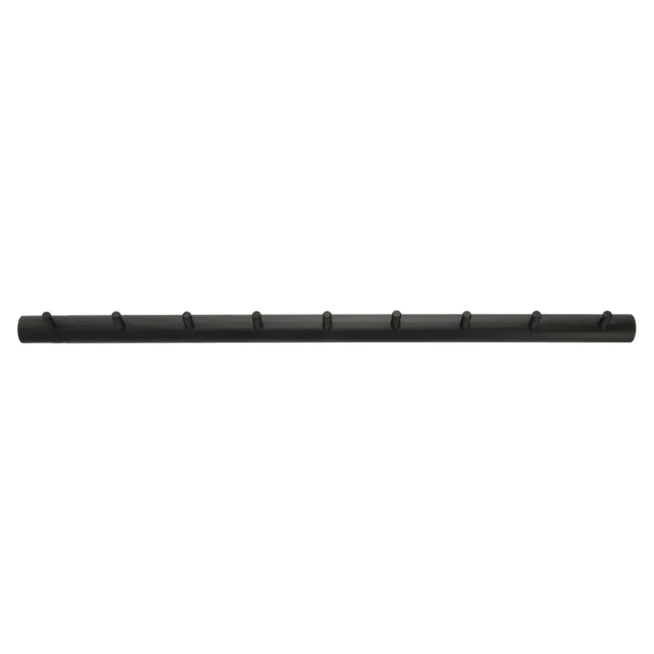 Patère 9 boutons Allsarp, Bouleau peint noir