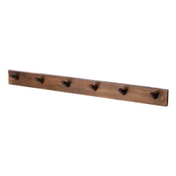 Patère 6 boutons Ernst, Marron