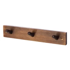 Patère 3 boutons Ernst, Marron
