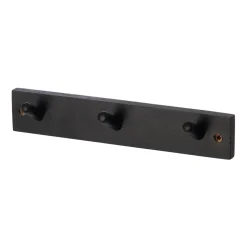 Patère 3 boutons Ernst, Noir