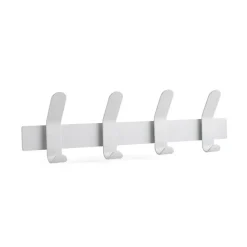 Patère A-Rack, soft grey, 4 crochets