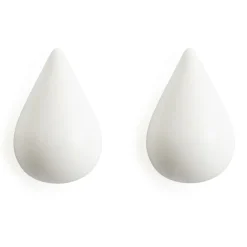 Patère Dropit, blanc grand