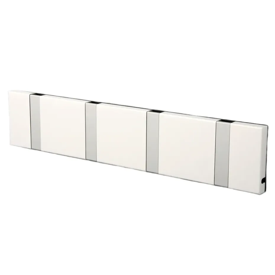 Patère Loca Knax 40 cm, blanc-gris