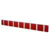 Patère Loca Knax 80 cm, rouge-gris