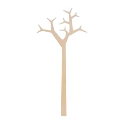Patère murale Tree Wall Special Edition 194 cm, Pin blanchi
