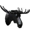 Patère tête de cerf, noir