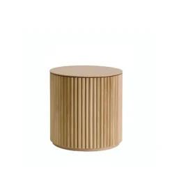 Petit Palais table d'appoint, chêne naturel, h42