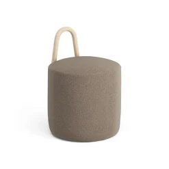 Petit pouf Amstelle frêne peinture naturelle, Main Line flax 23