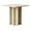 Petite table basse Edge, Travertine