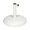 Pied de parasol Fri Form, Béton blanc, Ø49 cm