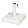 Pied de parasol Fri Form, Béton blanc, 45x45 cm