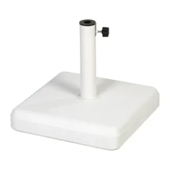 Pied de parasol Fri Form, Béton blanc, 45x45 cm