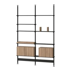 Pira G2 poteau 100 cm, Gris noir