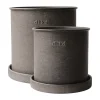 Plant Pot pot small lot de 2, Brown