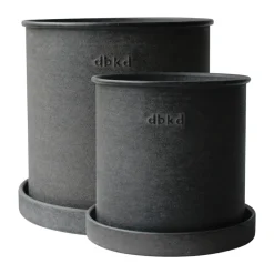 Plant Pot pot small lot de 2, Black