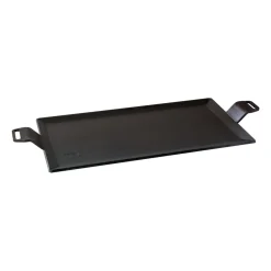 Plaque à frire en acier au carbone de 4 mm, Surface de cuisson 45x22 cm