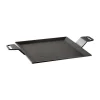 Plaque à frire en acier au carbone de 4 mm, Surface de cuisson 22x22 cm