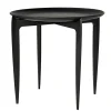 Plateau pliable Ø 45 cm, Noir